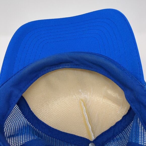 Lakes Snapback Mesh Back Trucker Hat Blue OSFM Colorblock Magic - Picture 7 of 9